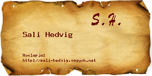 Sali Hedvig névjegykártya